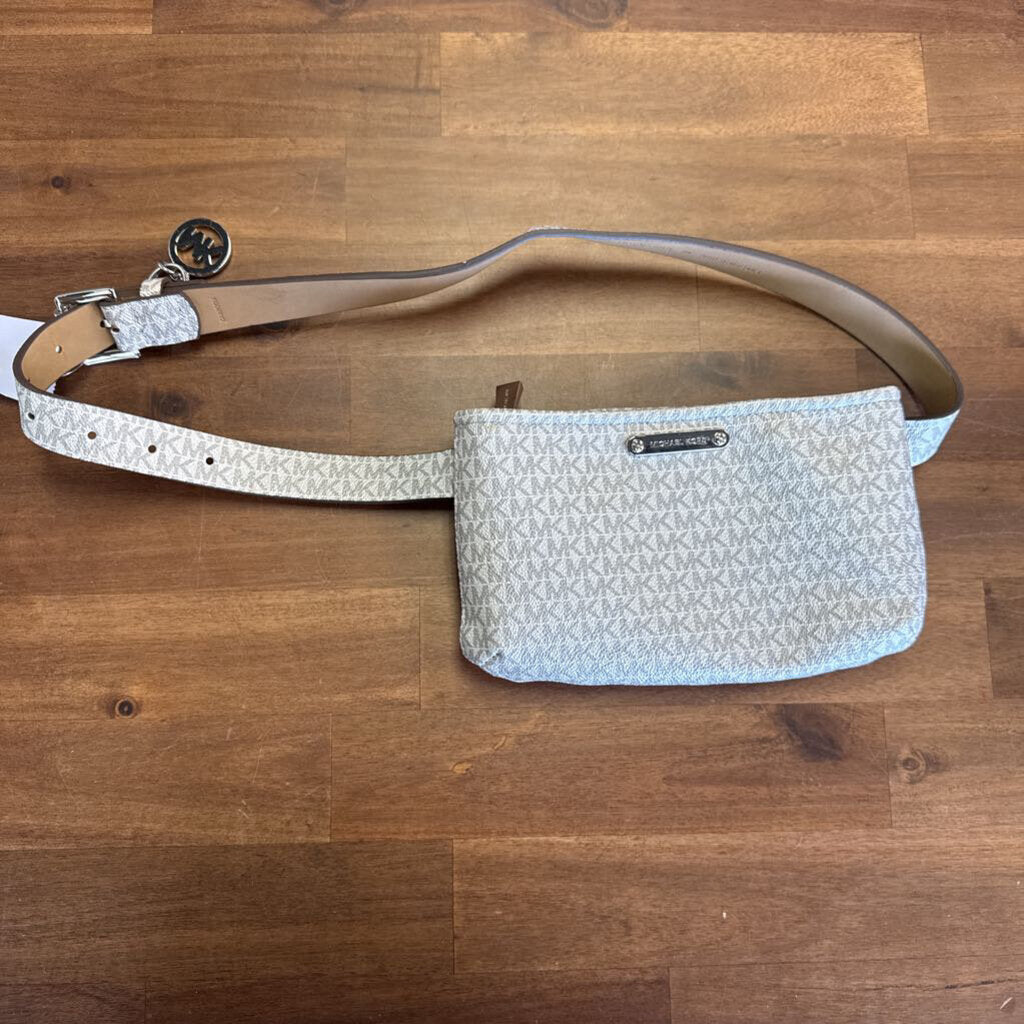 Michael Kors Grey Logo Adjustable Belt Bag