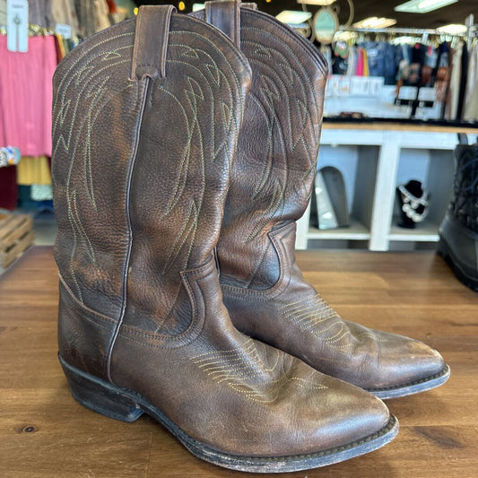 Frye Browon Leather Billy Pull On Western Boots 8.5