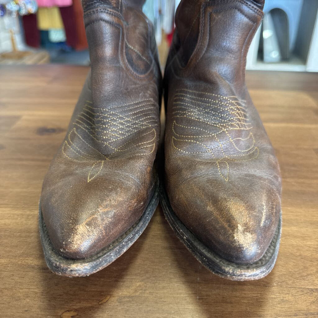 Frye Browon Leather Billy Pull On Western Boots 8.5