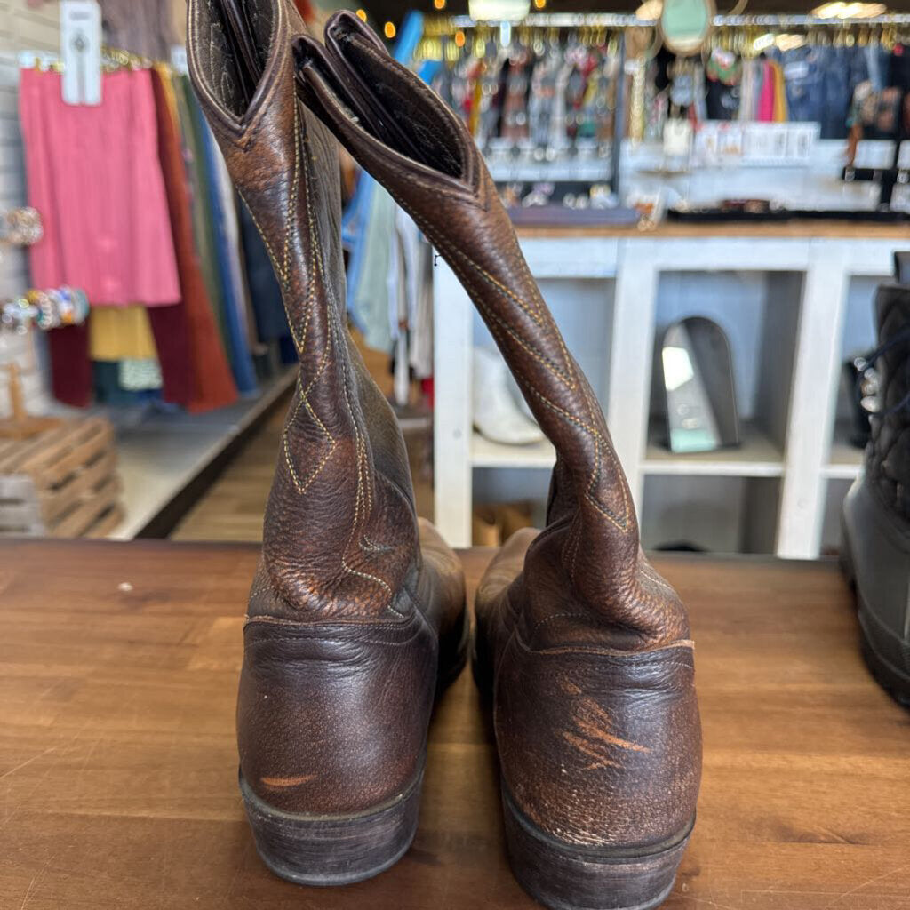 Frye Browon Leather Billy Pull On Western Boots 8.5