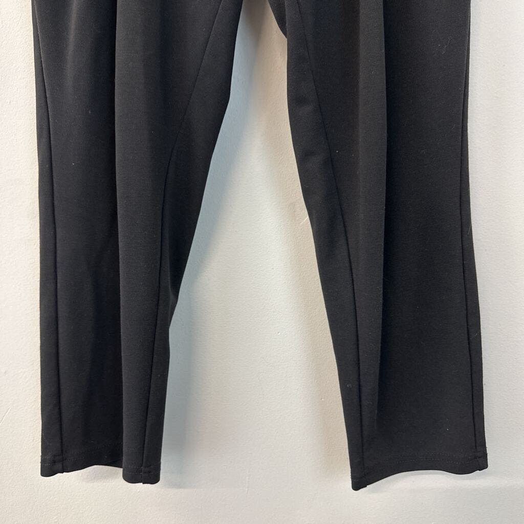 8telier Black Cotton Pull On Pants Extra Small