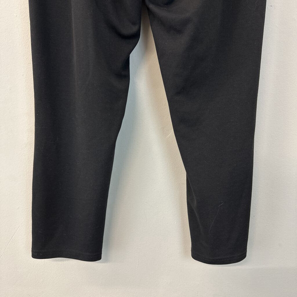 8telier Black Cotton Pull On Pants Extra Small