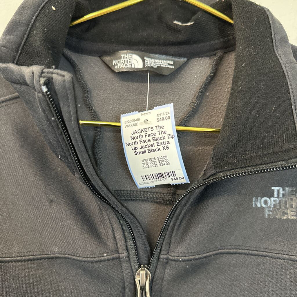 The North Face Black Zip Up Jacket Extra Small