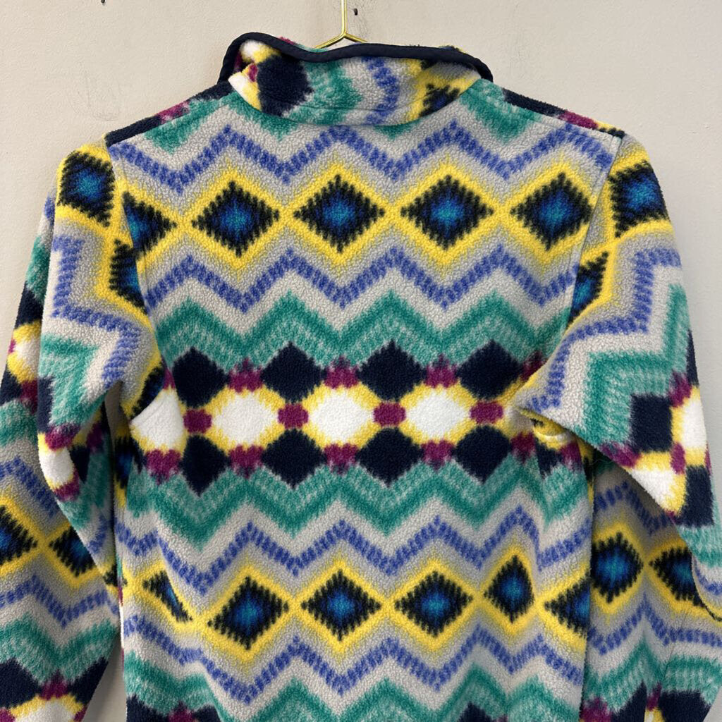 Patagonia Navy/ Multi Print Long Sleeve Pullover XXS