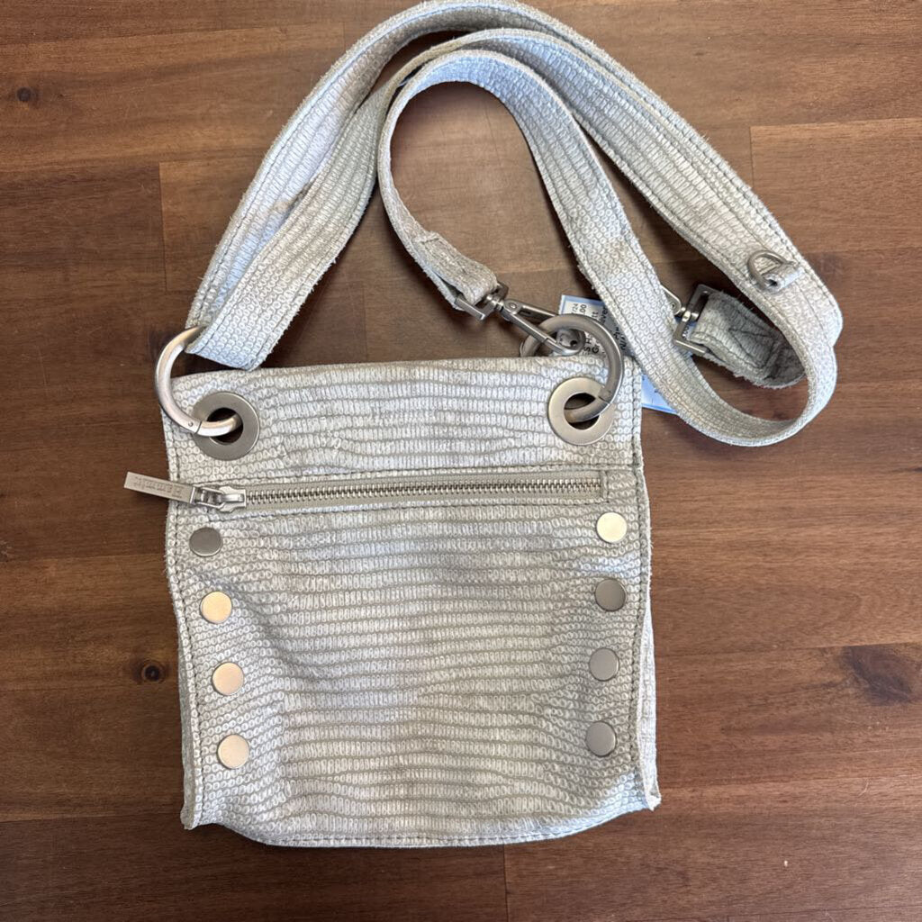 Hammitt Grey/ Silver Tony Med Crossbody Purse