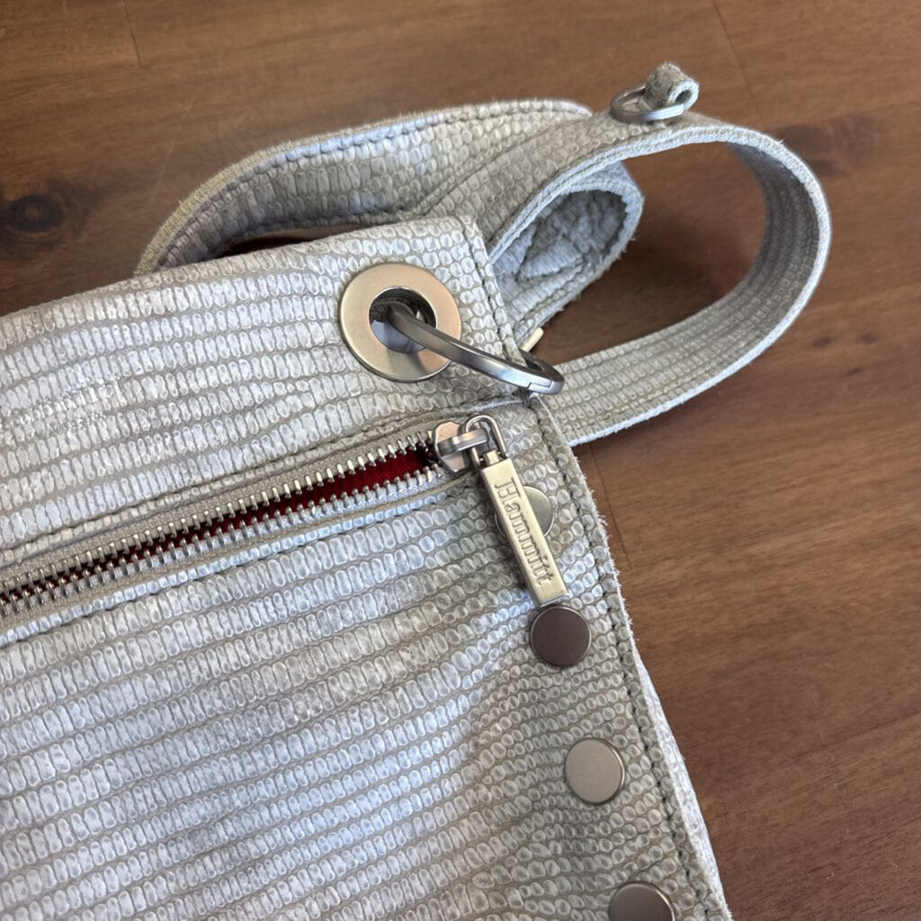 Hammitt Grey/ Silver Tony Med Crossbody Purse