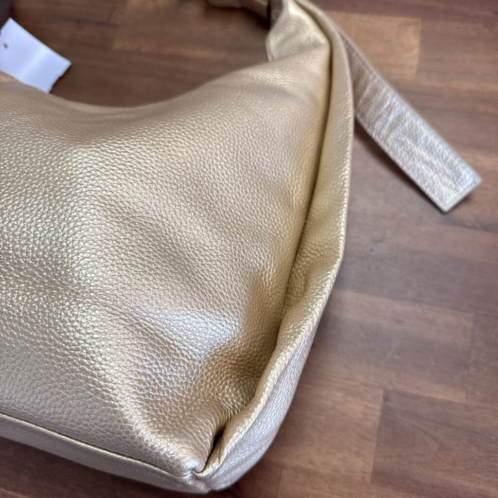 Tote Lemonde Gold Pebbled Leather Purse