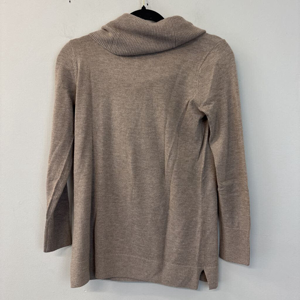 Loft Brown Long Sleeve Turtleneck Top XSP