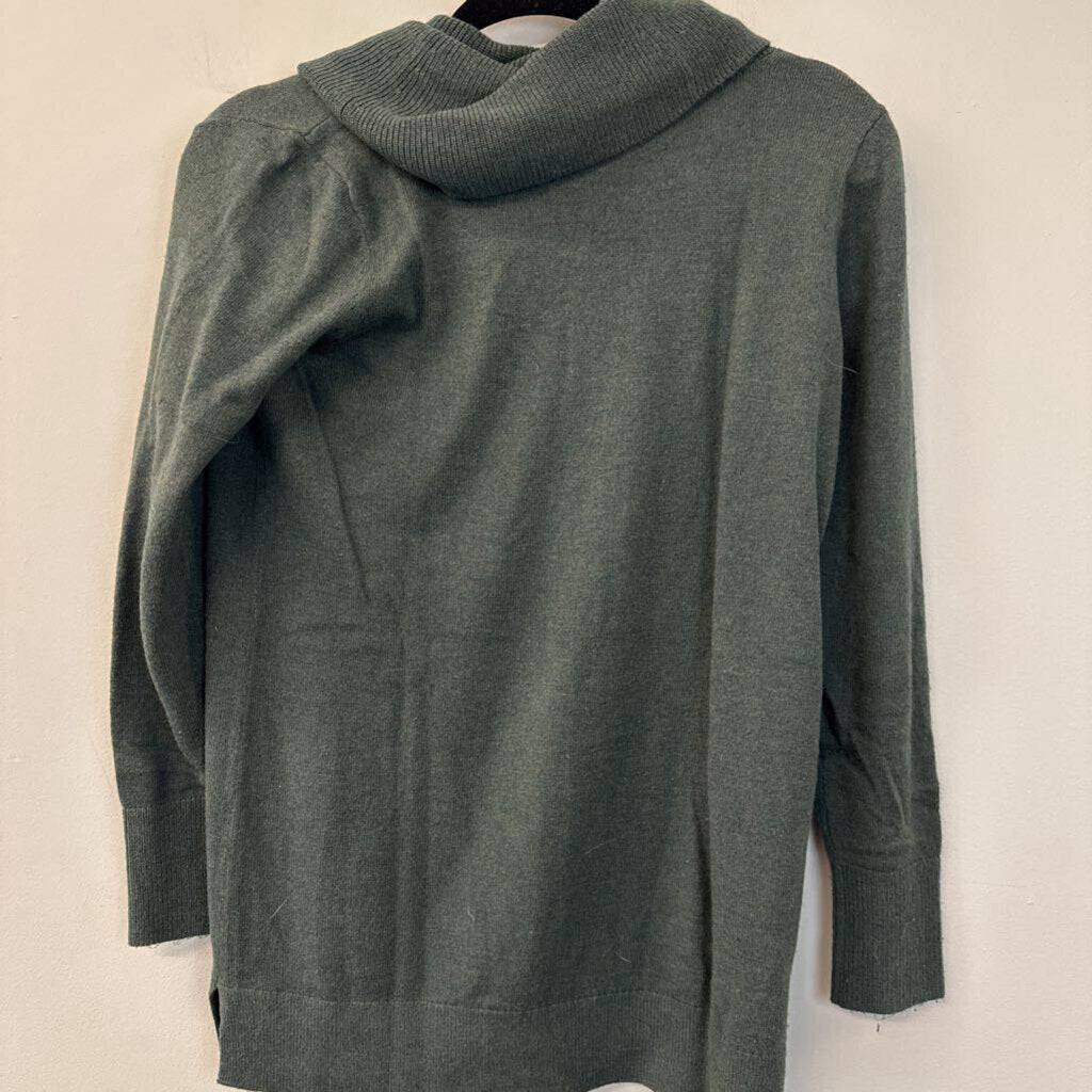 Loft Green Long Sleeve Turtleneck Top XSP