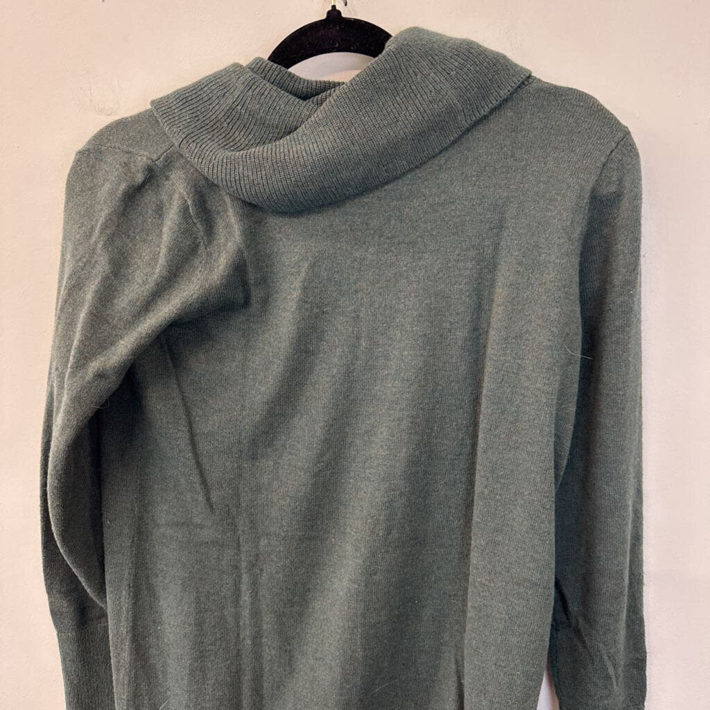 Loft Green Long Sleeve Turtleneck Top XSP