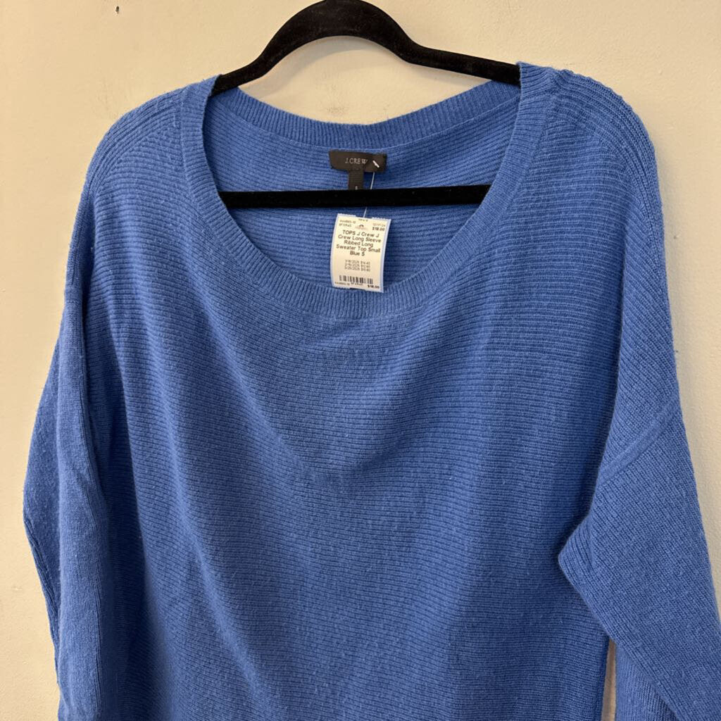 J Crew Long Sleeve Ribbed Long Sweater Top Small