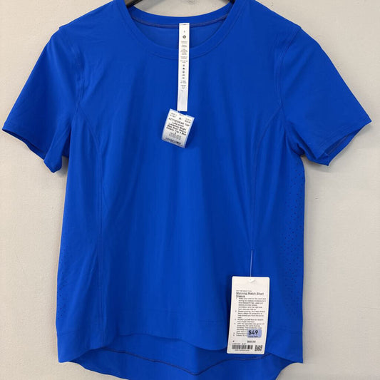 Lululemon Bright Blue Short Sleeve Athletic Top 4