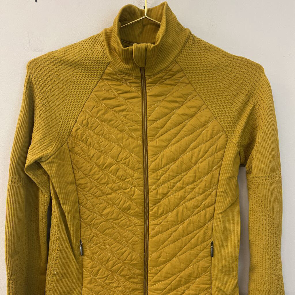 Athleta Golden Yellow Flurry Force Insulated PrimaLoft Jacket Small