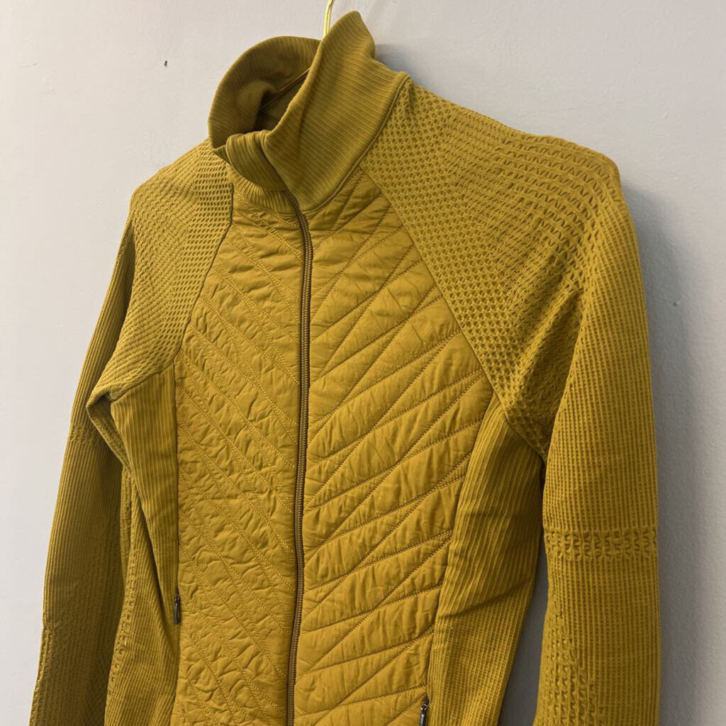 Athleta Golden Yellow Flurry Force Insulated PrimaLoft Jacket Small