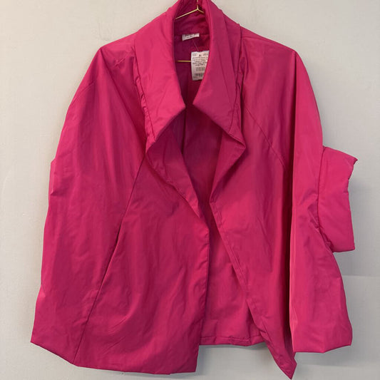 Planet by Lauren G Pink Nylon Cape Jacket Large