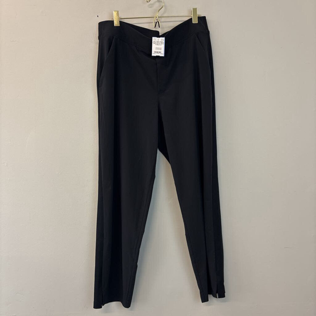 Athleta Black Ribbed Sides Pull On Pants 14