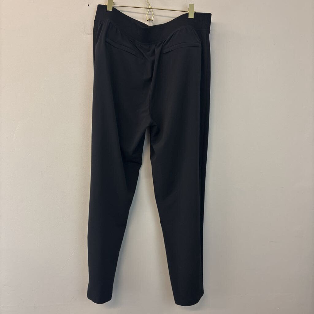 Athleta Black Ribbed Sides Pull On Pants 14