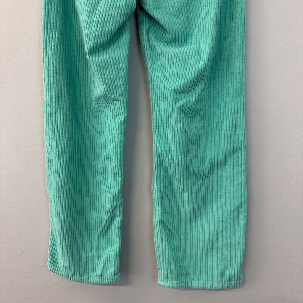 Levi Mint Green Corduroy Ribcage Straight Ankle Pants 23