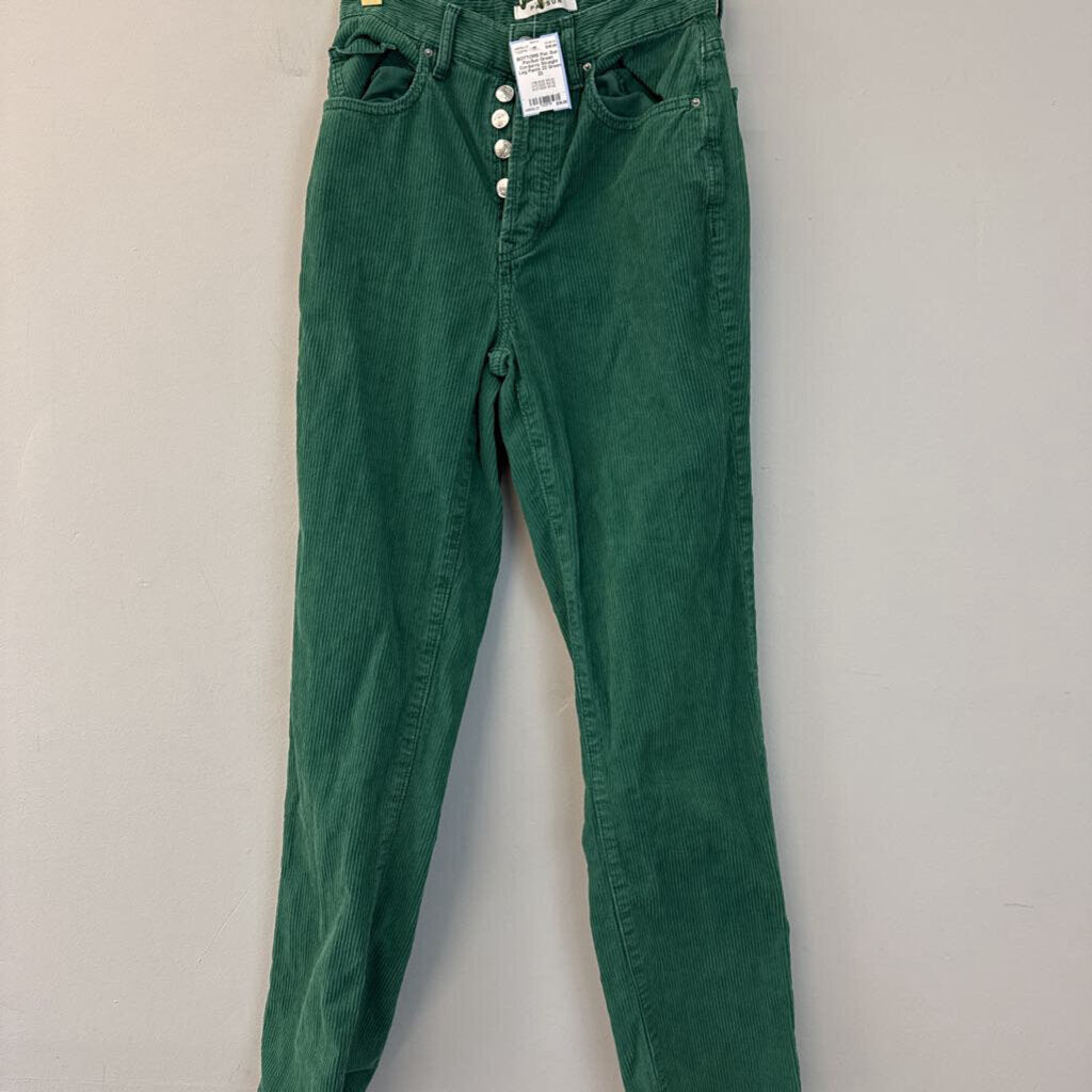 PacSun Green Corduroy Straight Leg Pants 23