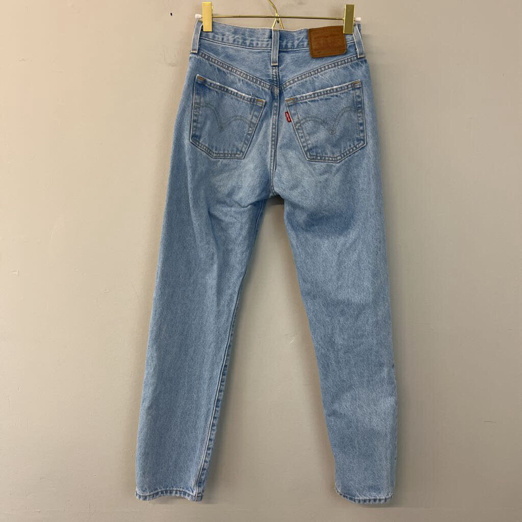 Levi Light Wash Straight Leg 501 Jeans 23