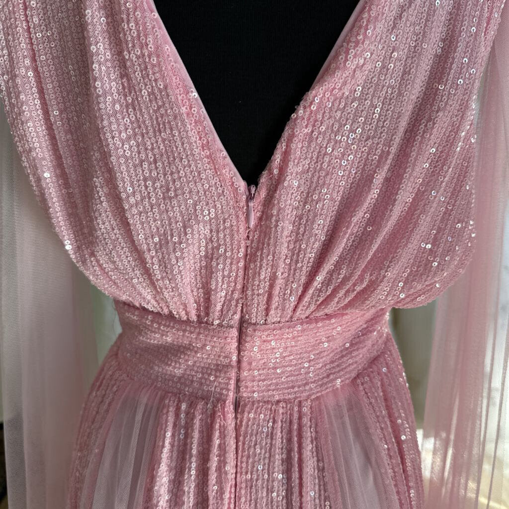 Pink Sequin Long Formal Large