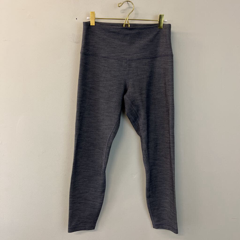 Lululemon Blue Textured Print Cropped Leggings 10