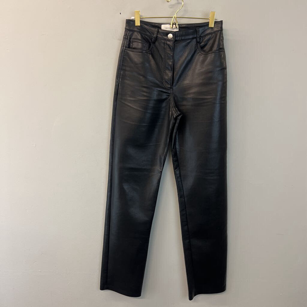 Wilfred The Melina Black Leather Straight Leg Pants 4