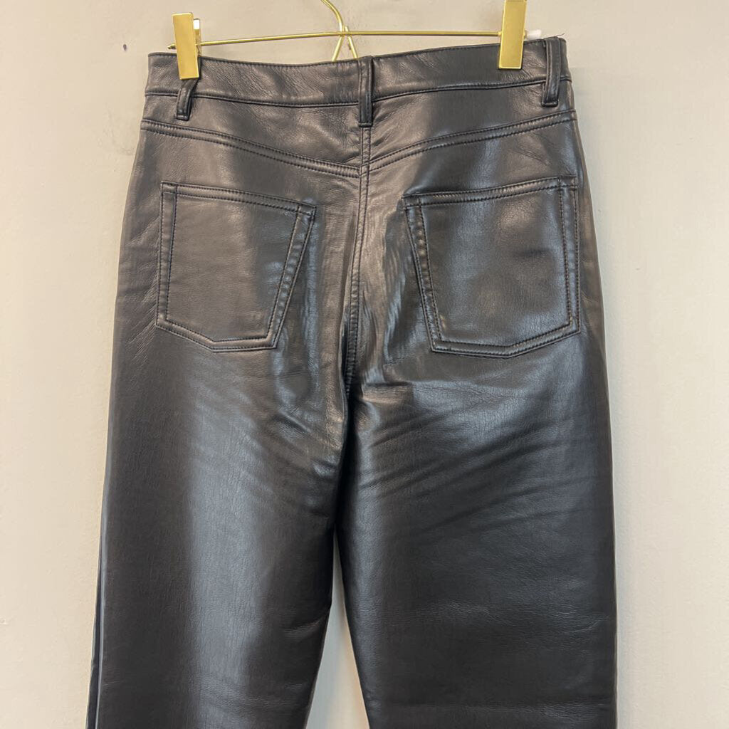 Wilfred The Melina Black Leather Straight Leg Pants 4