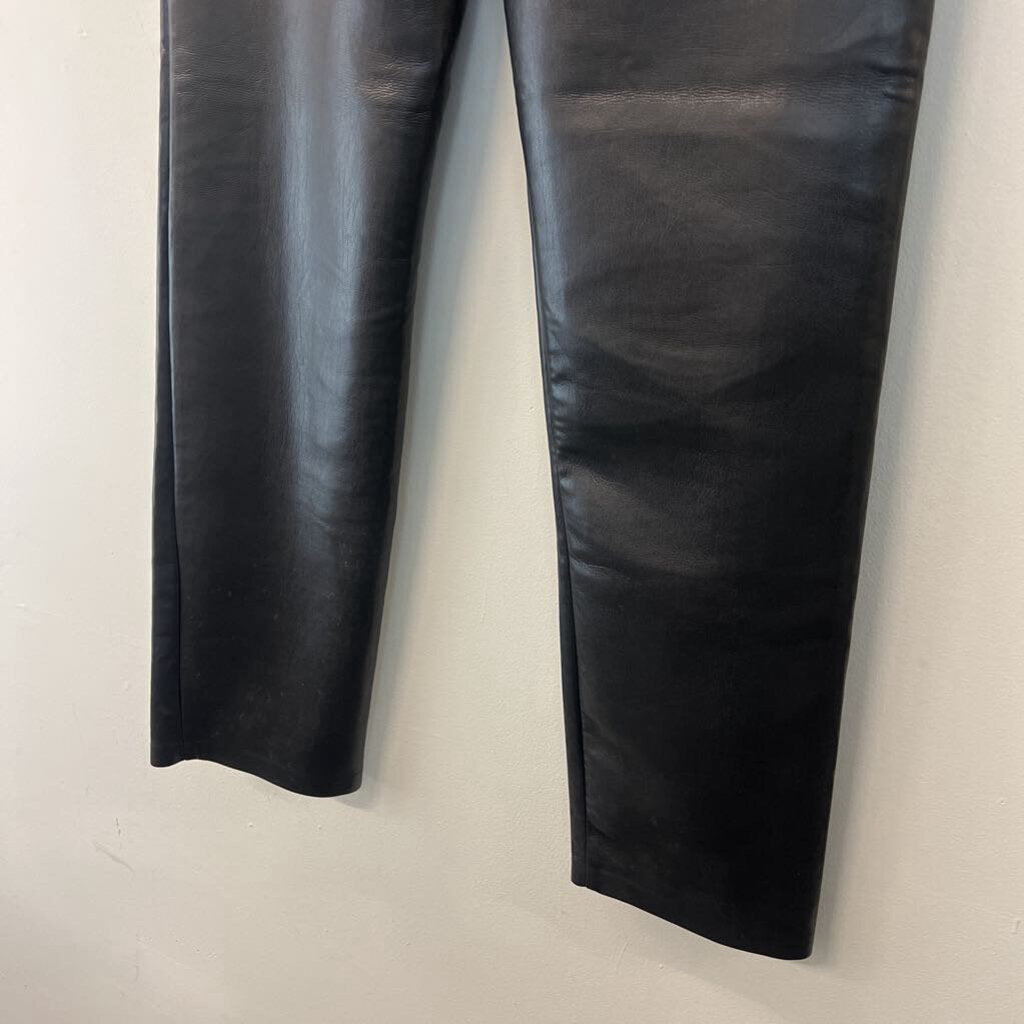 Wilfred The Melina Black Leather Straight Leg Pants 4