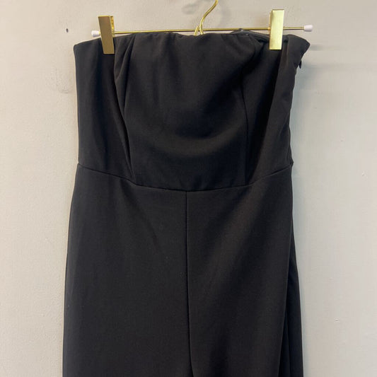 Lulus Black Strapless Jumpsuit Small