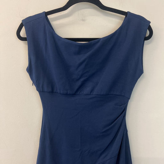 Diane Von Furstenberg Blue Fitted Sleeveless Dress 4