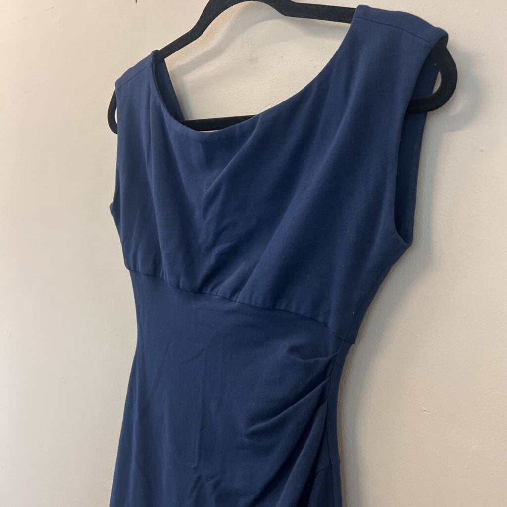 Diane Von Furstenberg Blue Fitted Sleeveless Dress 4