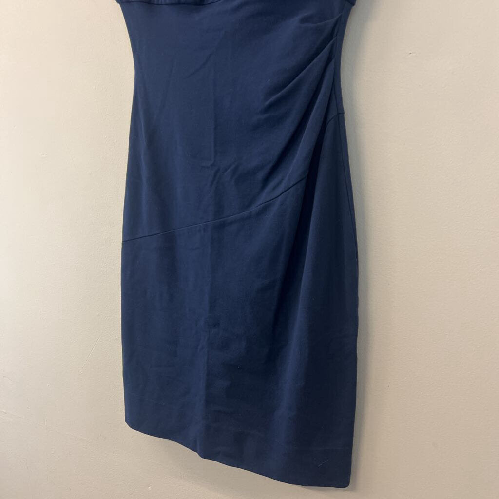 Diane Von Furstenberg Blue Fitted Sleeveless Dress 4