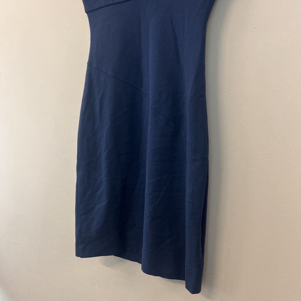 Diane Von Furstenberg Blue Fitted Sleeveless Dress 4