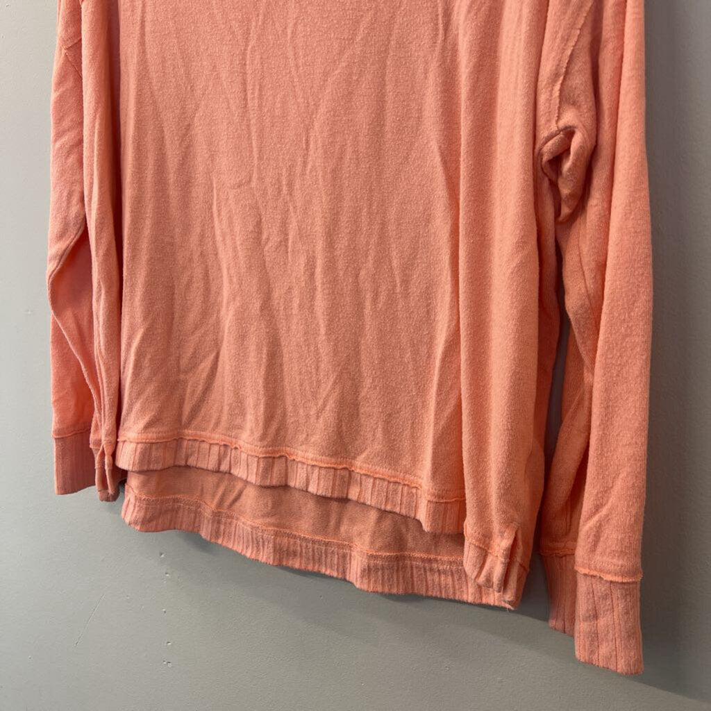 Wonderly Salmon Long Sleeve Top Medium