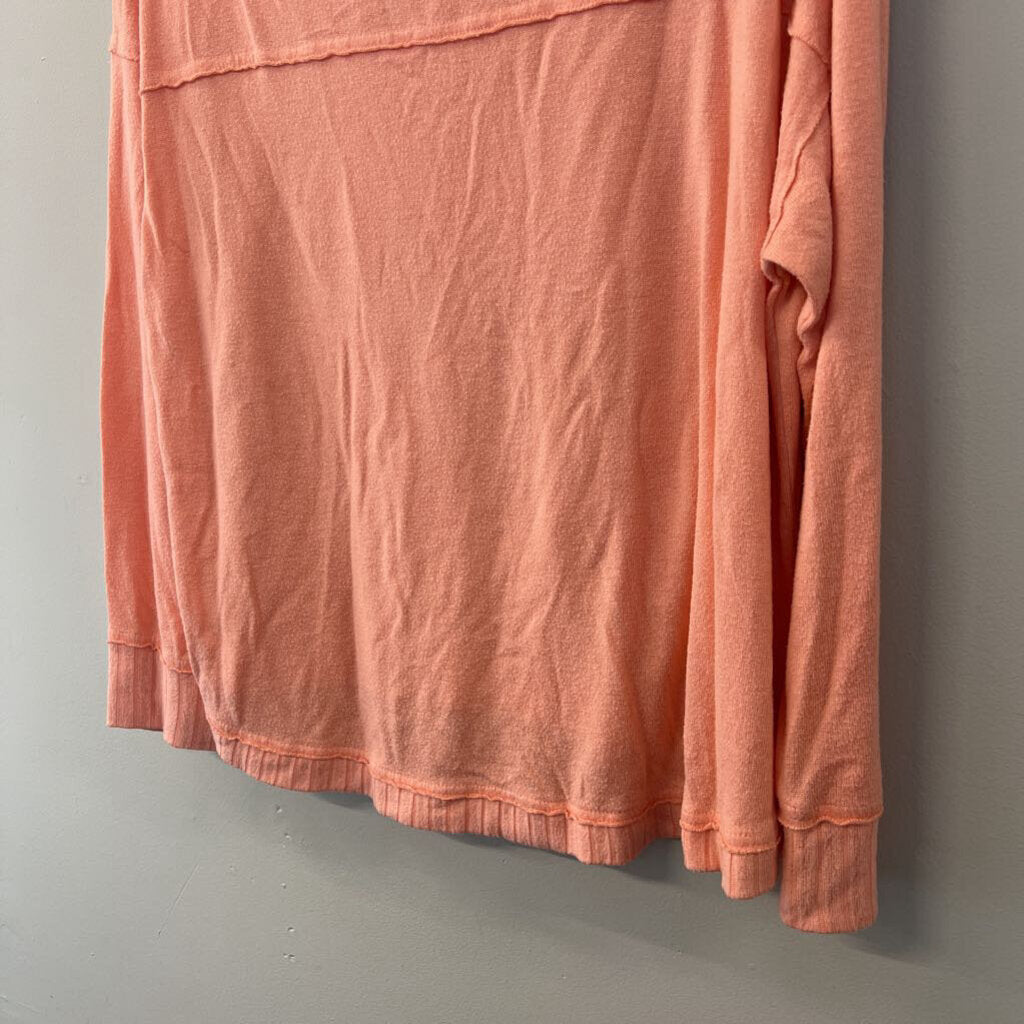 Wonderly Salmon Long Sleeve Top Medium