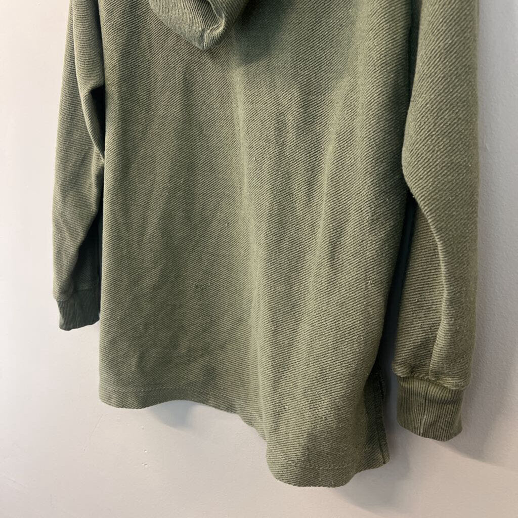 Wonderly Green Long Sleeve Hooded Top Small