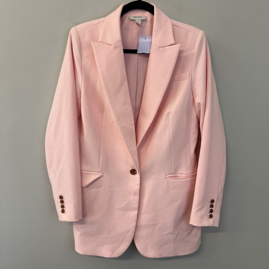 On 34th Light Pink Blazer Jacket 8