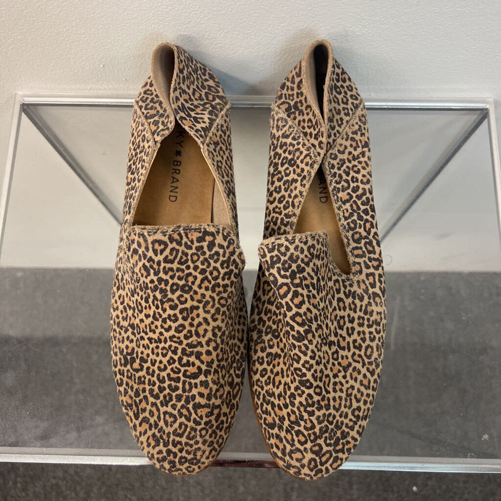 Lucky Brand Sophia Leopard Loafer Flats 8