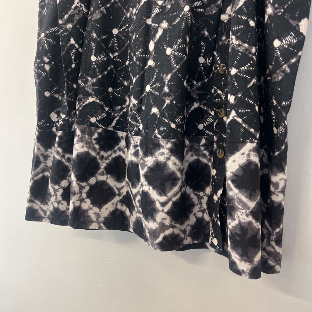 Thakoon Black/ White Print Skirt 20W