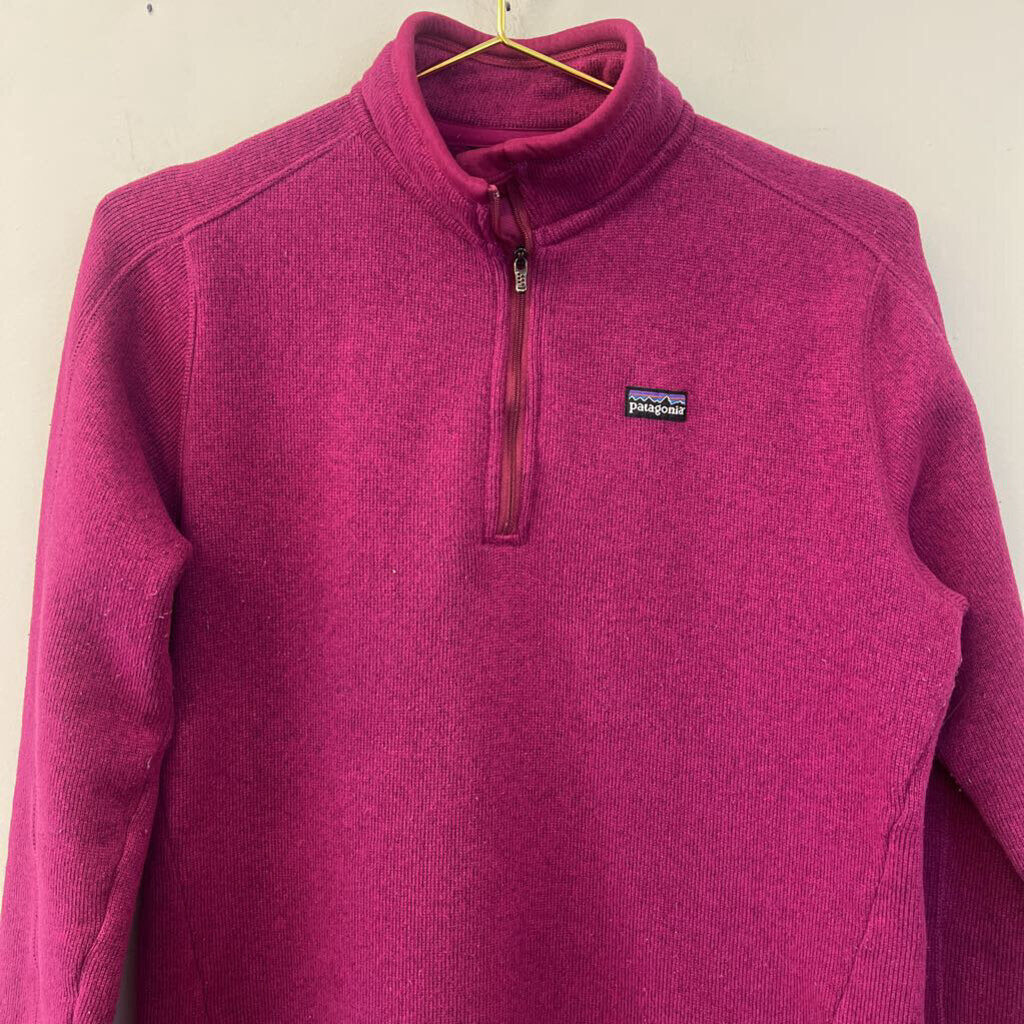 Patagonia Cranberry Long Sleeve Quarter Zip Pullover Medium