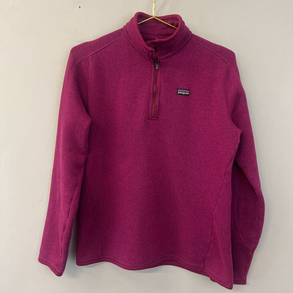 Patagonia Cranberry Long Sleeve Quarter Zip Pullover Medium