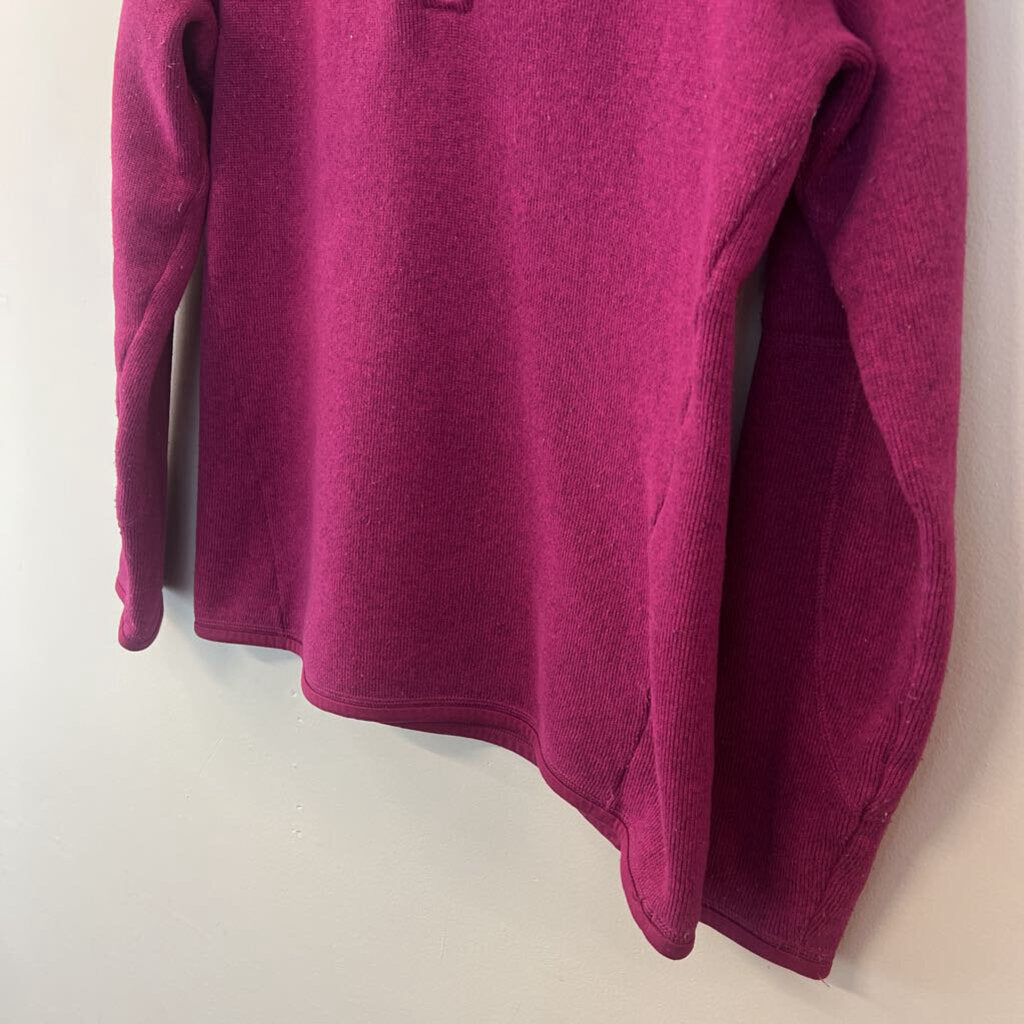 Patagonia Cranberry Long Sleeve Quarter Zip Pullover Medium