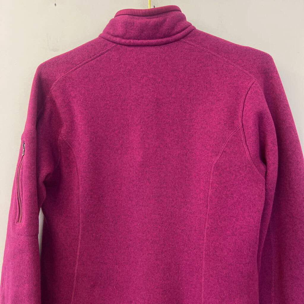 Patagonia Cranberry Long Sleeve Quarter Zip Pullover Medium