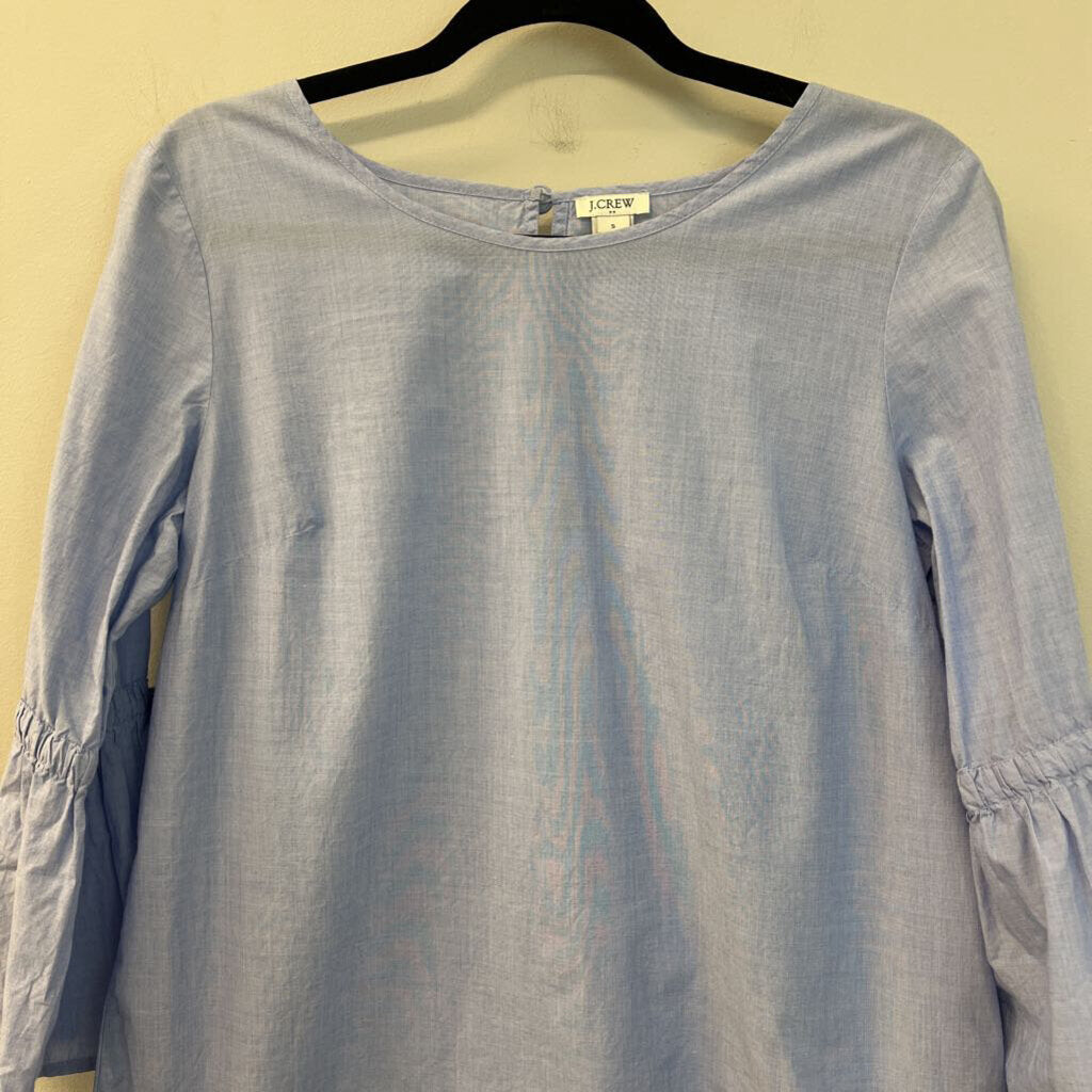 J Crew Blue Bell Sleeve Top Small