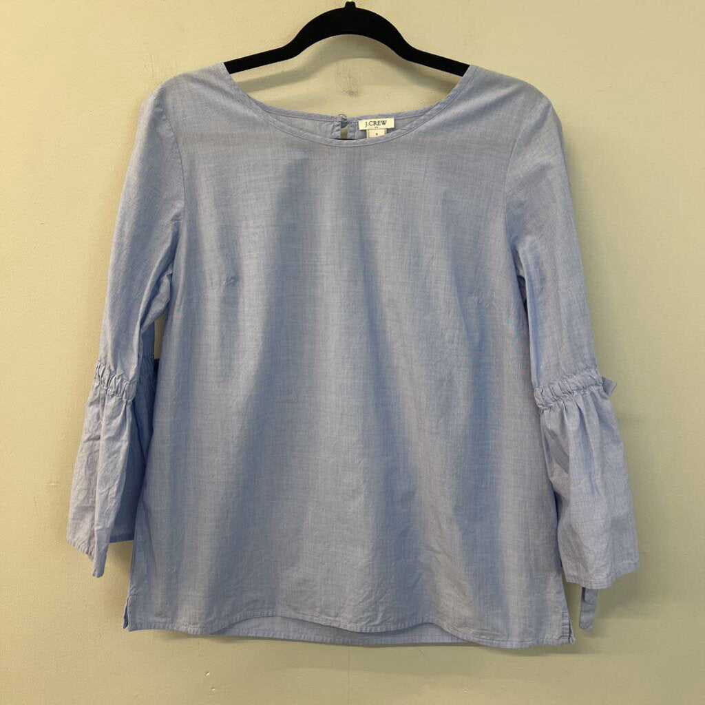 J Crew Blue Bell Sleeve Top Small