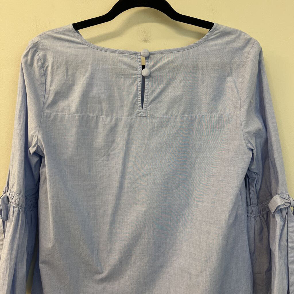 J Crew Blue Bell Sleeve Top Small