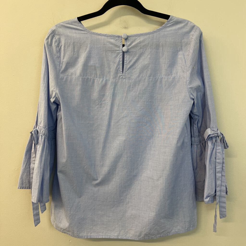 J Crew Blue Bell Sleeve Top Small