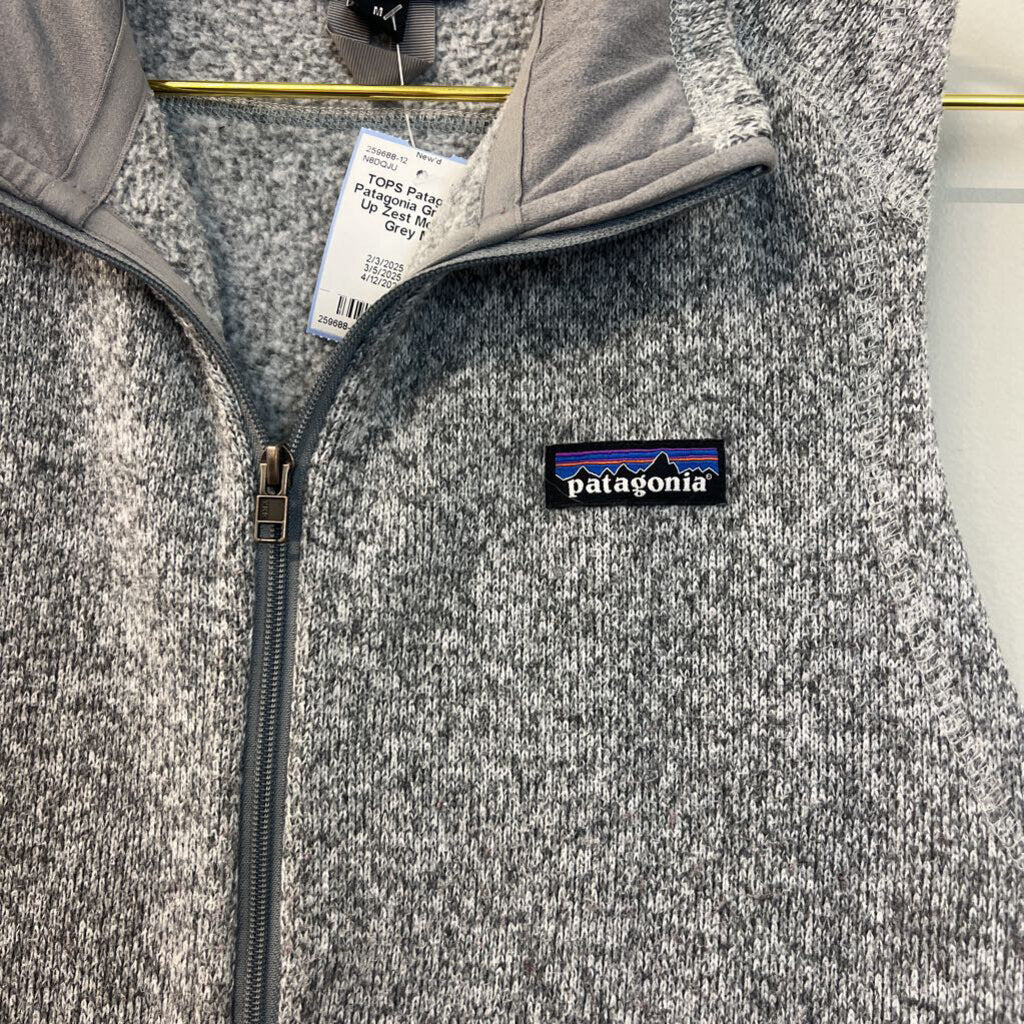 Patagonia Grey Zip Up Zest Medium