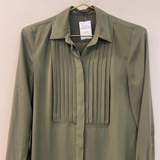 J Crew Green Long Sleeve Button Down Top 2P